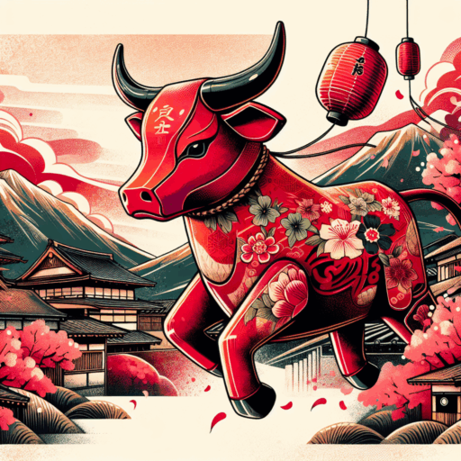 Akabeko a vaca japonesa que atrai saúde e sorte