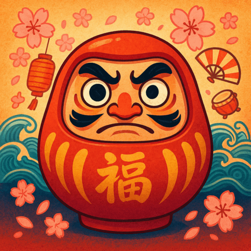 Daruma o amuleto da sorte que realiza desejos japoneses
