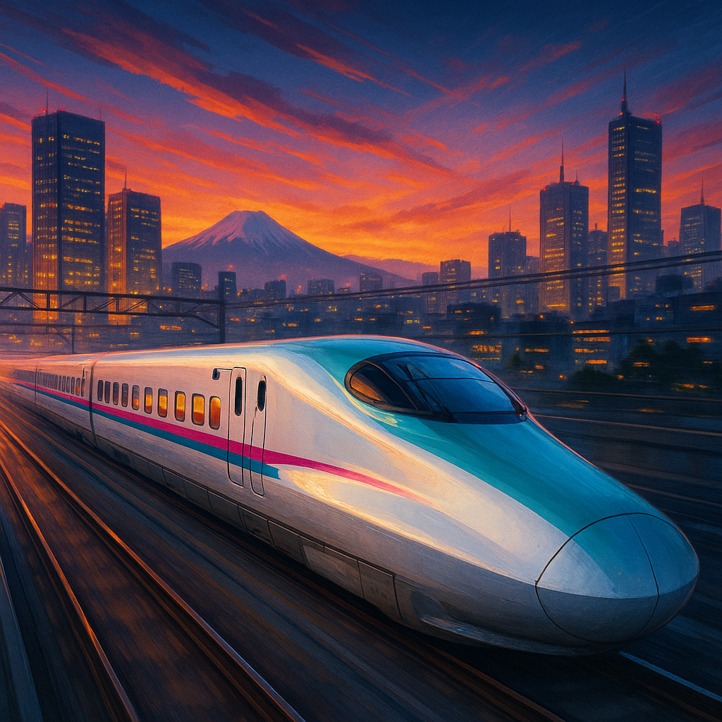 Descubra os trens mais rápidos do mundo no Japão